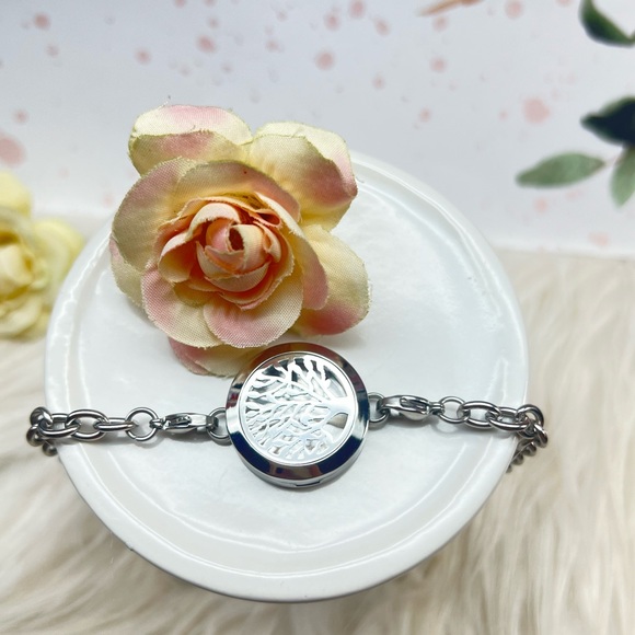 Stainless Steel Hollow Tree Of Life Pattern Round
Unisex Bracelet - Picture 8 of 9